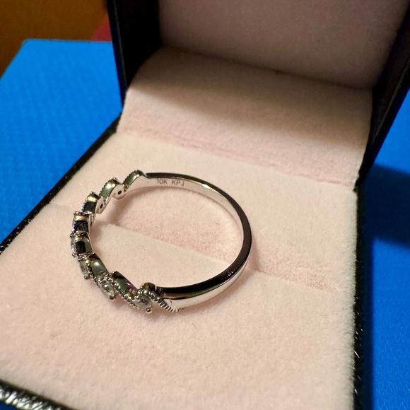 .20CTW ROUND WHITE DIAMOND 10K WHITE GOLD RING - Picture 3 of 4